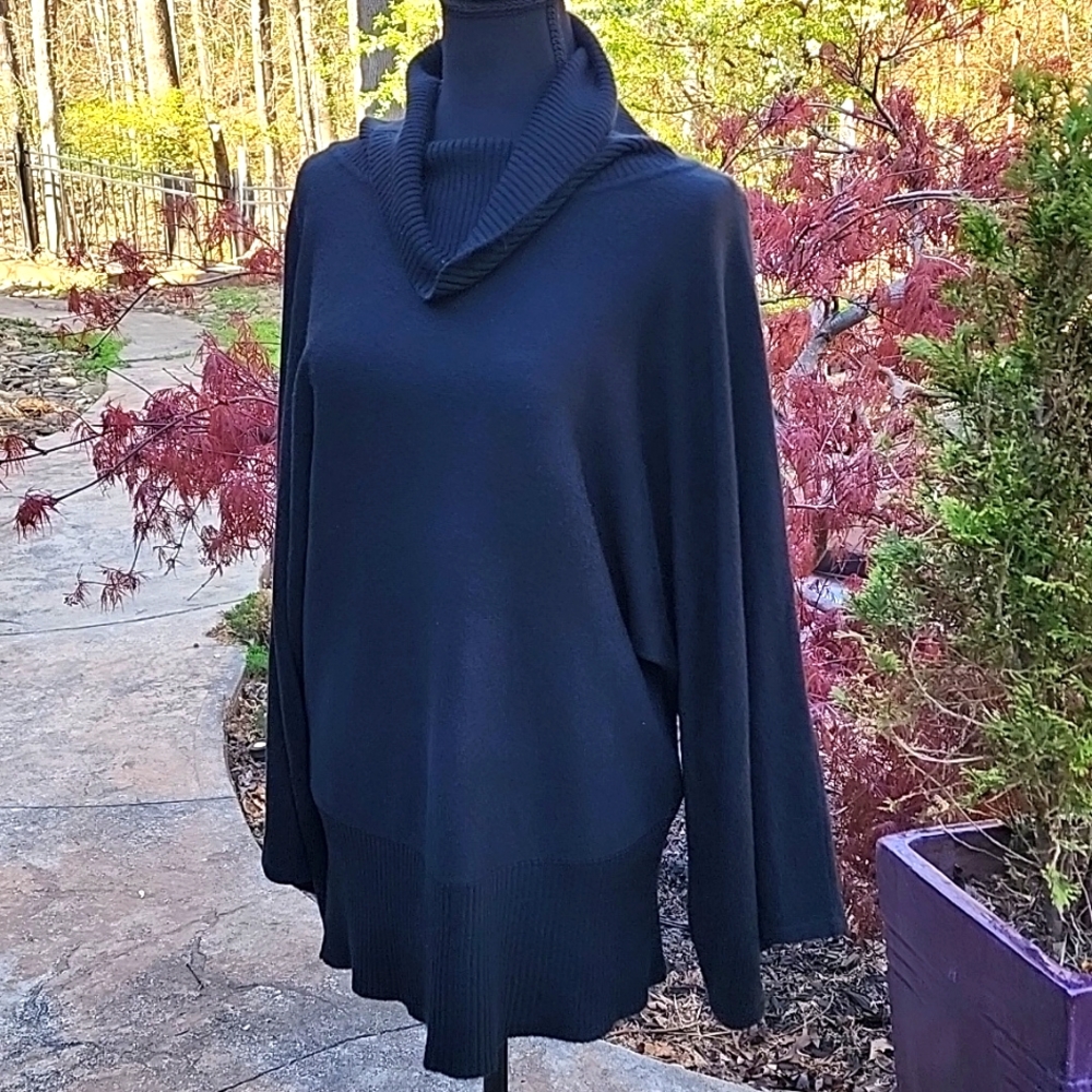 BCBG Max Azria knit kimono sweater turtleneck